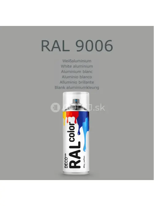 Zollex Deco Blik RAL 9006 Farba v spreji - biely hlin&iacute;k 400ml
