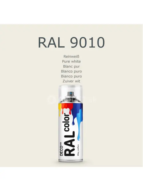 Zollex Deco Blik RAL 9010 Farba v spreji - biela matn&aacute; 400ml