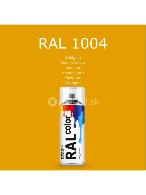 Zollex Deco Blik RAL 1004 Farba v spreji - zlato žlt&aacute; 400ml