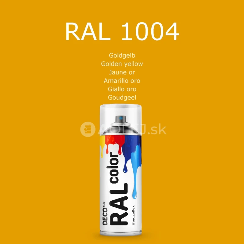 Zollex Deco Blik RAL 1004 Farba v spreji - zlato žlt&aacute; 400ml