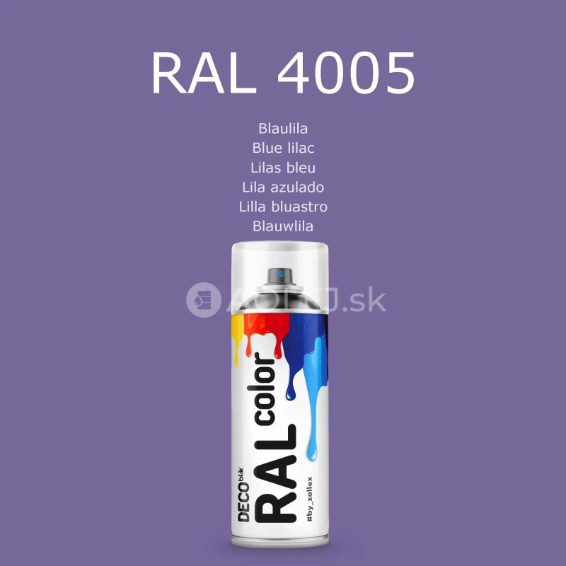 Zollex Deco Blik RAL 4005 Farba v spreji - modr&yacute; orgov&aacute;n 400ml