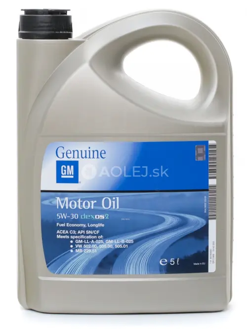 Opel GM Dexos2 5W-30 5L