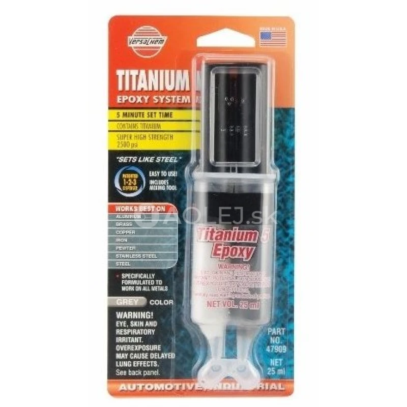 Dvojzložkové epoxy lepidlo na kov (s obsahom titánu) 25ml
