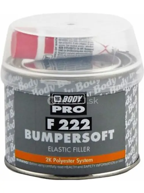 HB BODY tmel na plasty - bumpersoft F222 čierny  250g