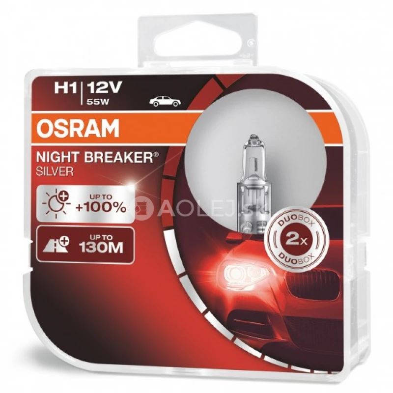 Osram H1 12V 55W P14,5S Night Breaker Silver Box