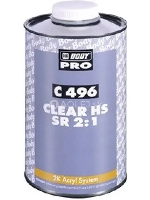 HB BODY 496 HS 2:1 SR akrylový lak transparentný 1L