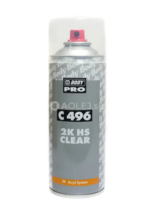 HB BODY 496 HS 2:1 SR akrylov&yacute; lak v spreji transparentn&yacute; 400ml