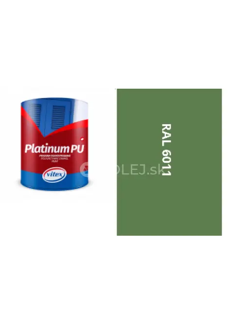 VITEX PLATINUM  - farba na drevo a kov  SAT&Eacute;NOV&Aacute; RAL 6011 REZEDOVO ZELEN&Aacute; 2,25L