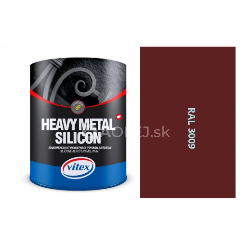VITEX HEAVY METAL SILIKON - ALKYDOV&Aacute; FARBA NA KOV RAL 3009 OXODOVAN&Aacute; ČERVEN&Aacute;  2,25L