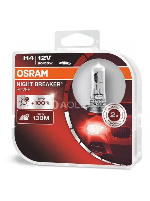 Osram H4 12V 60/55W P43T Night Breaker Silver Box