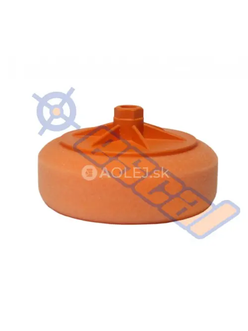 Oranžový hobby leštiaci kotúč na závit stredný, priemer 150mm