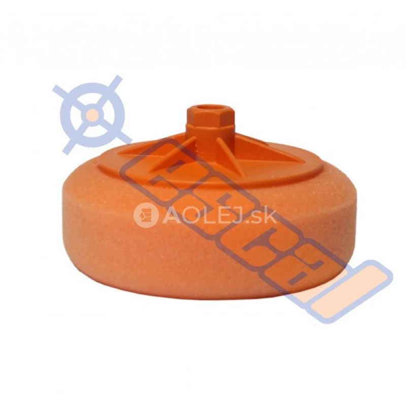 Oranžový hobby leštiaci kotúč na závit stredný, priemer 150mm