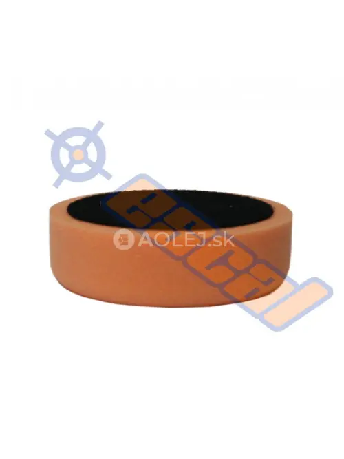 Oranžový hobby leštiaci kotúč na suchý zips stredný, priemer 150mm