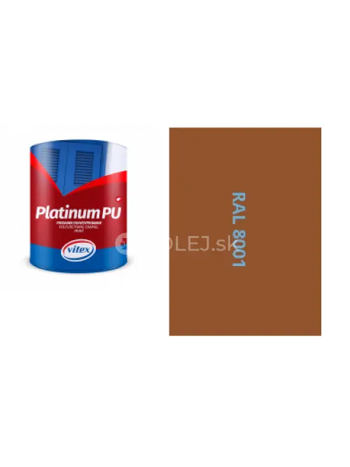 VITEX PLATINUM  - farba na drevo a kov  LESKL&Aacute; RAL 8001 OKROVO HEND&Aacute;  0,75L