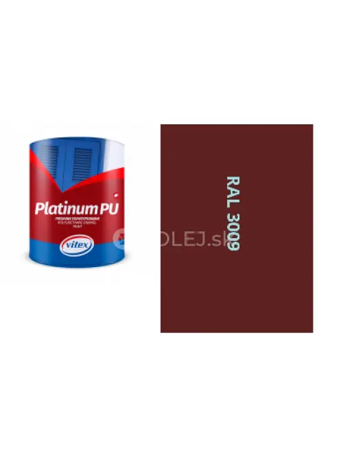 VITEX PLATINUM - farba na drevo a kov  LESKL&Aacute; RAL 3009 OXODOVAN&Aacute; ČERVEN&Aacute; 2,25L