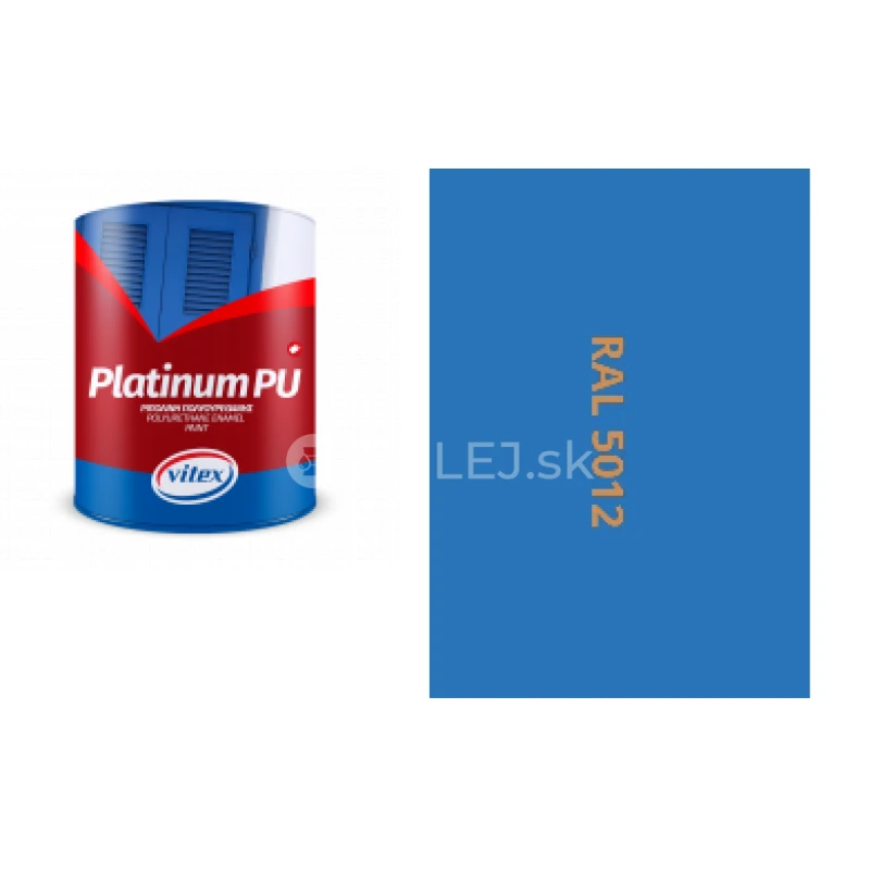 VITEX PLATINUM  - farba na drevo a kov  LESKL&Aacute; RAL 5012 SVETLO MODR&Aacute; 2,25L