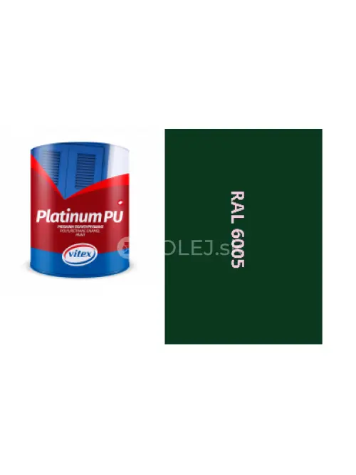 VITEX PLATINUM  - farba na drevo a kov  LESKL&Aacute; RAL 6005 MECHOVO ZELEN&Aacute; 2,25L