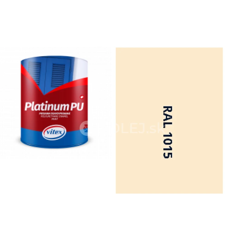 VITEX PLATINUM  - farba na drevo a kov  sat&eacute;nov&aacute; RAL 1015 SLONOV&Aacute; KOSŤ SVETL&Aacute; 0,75L