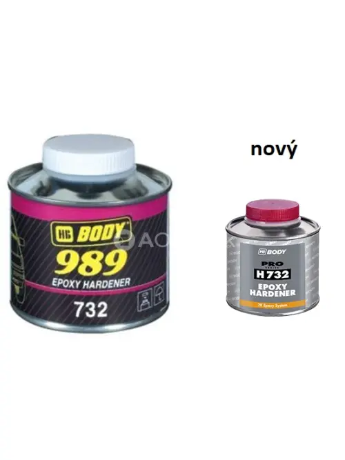 HB BODY 989 - new H732 epoxidové tužidlo  k základnej farbe 989  transparent 250ml
