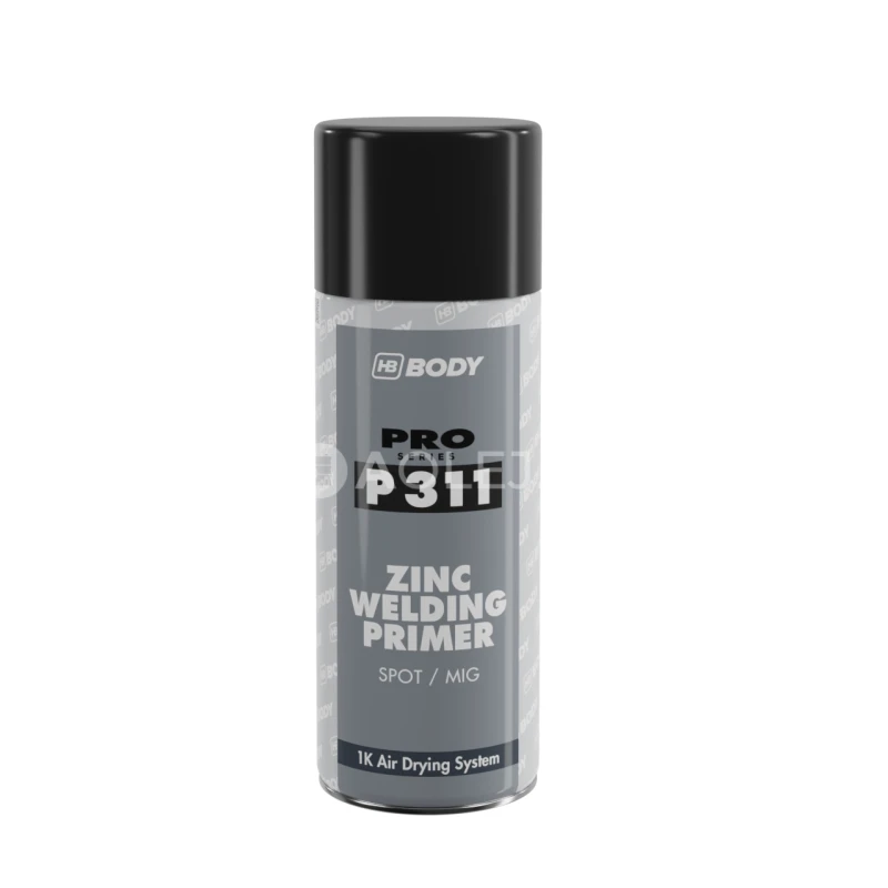 HB BODY zinc spot mig P311 - 1k antikorózna základná zinková farba čierna v spreji 400ml
