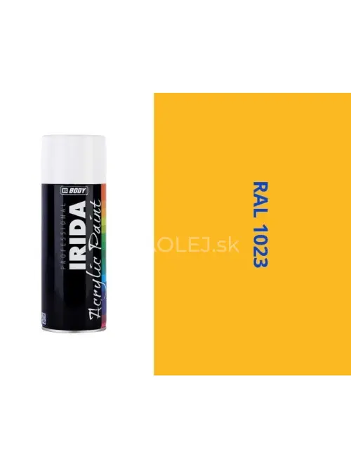 HB BODY irida RAL 1023 žlto dopravná FARBA V SPREJI 400ML