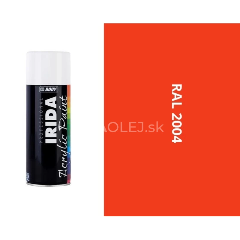 HB BODY irida RAL 2004 oranžovo prav&aacute; FARBA V SPREJI 400ML