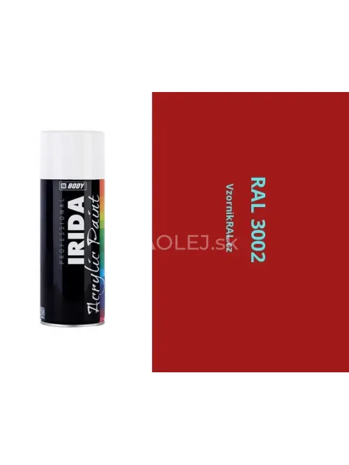 HB BODY irida RAL 3002 karmínová FARBA V SPREJI 400ML
