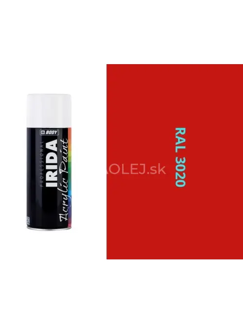 HB BODY irida RAL 3020 dopravno červená FARBA V SPREJI 400Ml
