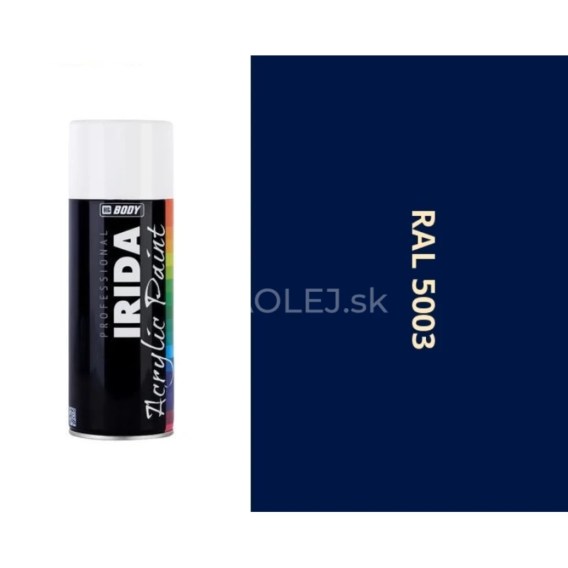 HB BODY irida RAL 5003 saf&iacute;rov&aacute; modr&aacute; FARBA V SPREJI 400ML