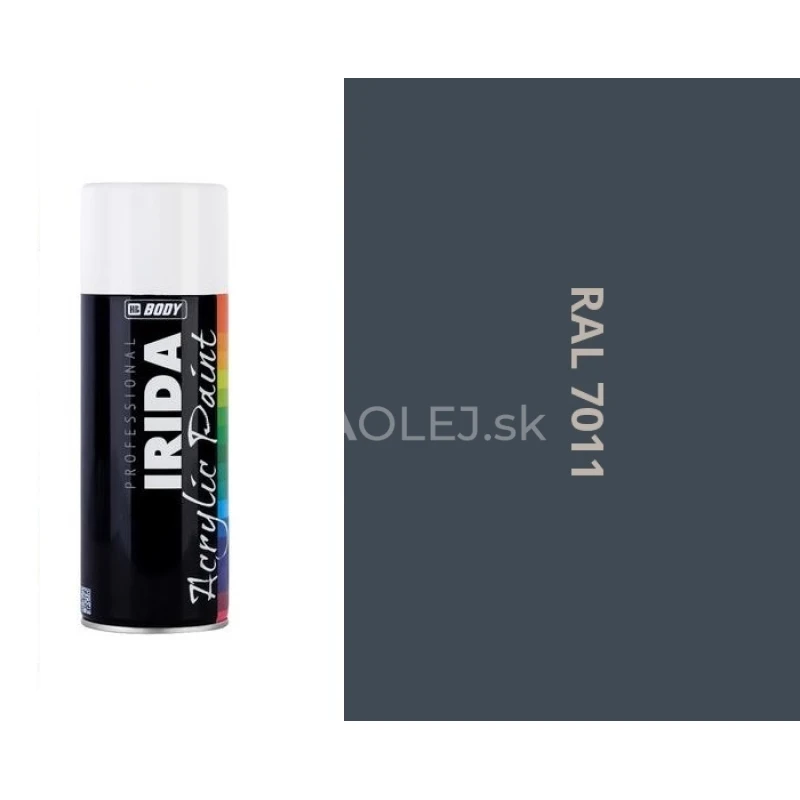 HB BODY irida RAL 7011 oceľovo šedá FARBA V SPREJI 400ML