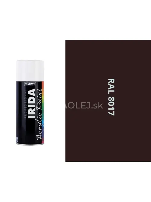 HB BODY irida RAL 8017 čokoládovo hnedá FARBA V SPREJI 400ML