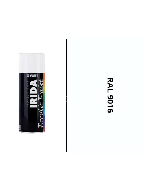 HB BODY IRIDA RAL 9016 BIELA matná FARBA V SPREJI 400ML
