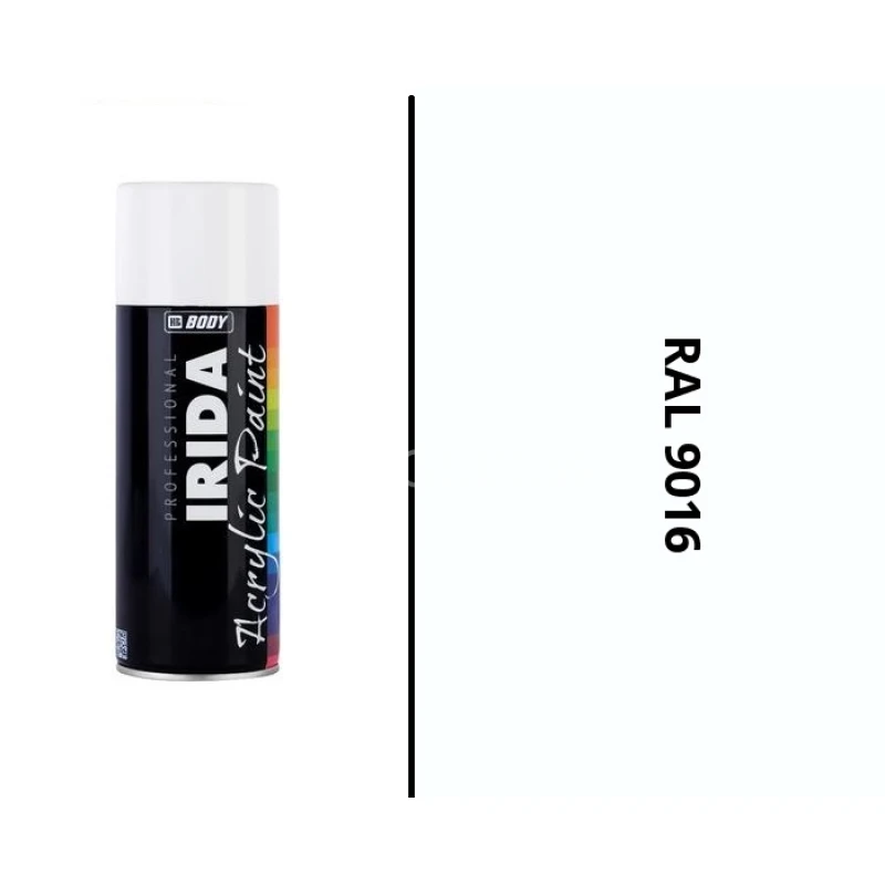 HB BODY IRIDA RAL 9016 BIELA matná FARBA V SPREJI 400ML