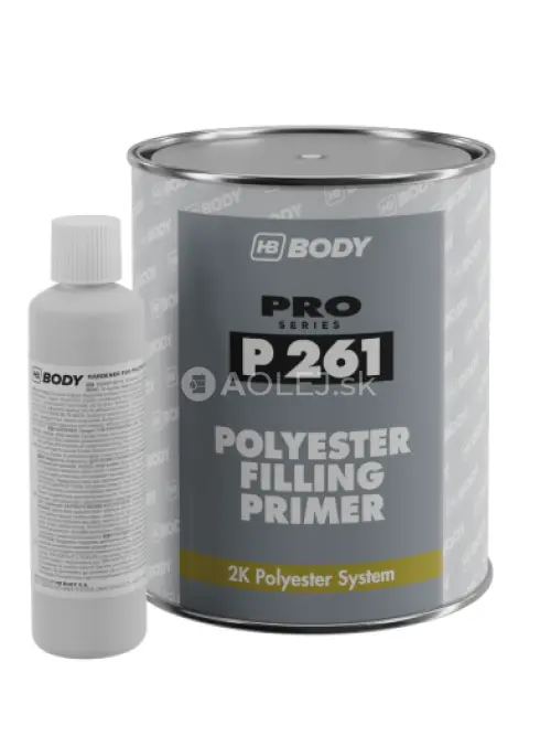 HB BODY P261  2K polyesterový tmel s plničom  šedý 1L