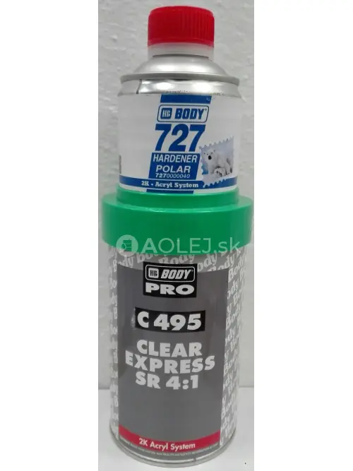 HB BODY 495 SR 4:1 /SET/ akrylový lak  transparentný 0,625 L