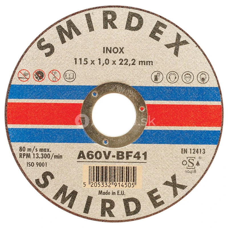 Smirdex 913 rezný disk Inox 115x6,4x22
