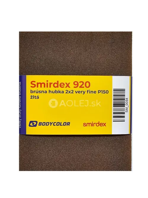 Smirdex 920 brúsne hubky 2x2 very fine P150 - žltý