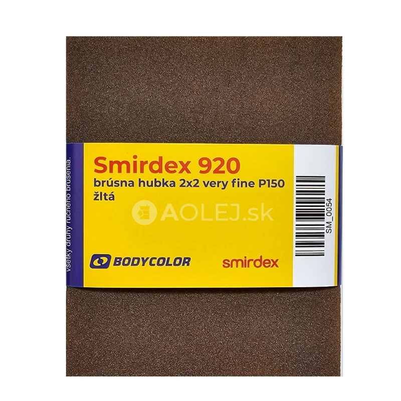 Smirdex 920 brúsne hubky 2x2 very fine P150 - žltý