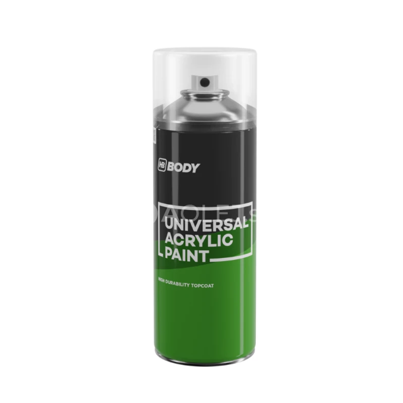HB BODY  farba univerzal BIELA LESKLÁ  V SPREJI 400ML - aj na radiátory / do 200°C