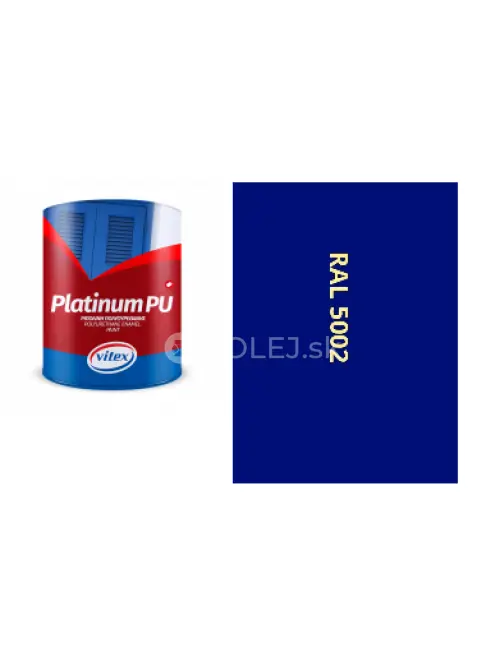 VITEX PLATINUM  - farba na drevo a kov  SAT&Eacute;NOV&Aacute; RAL 5002 ULTRAMAR&Iacute;NOV&Aacute; 2,25L