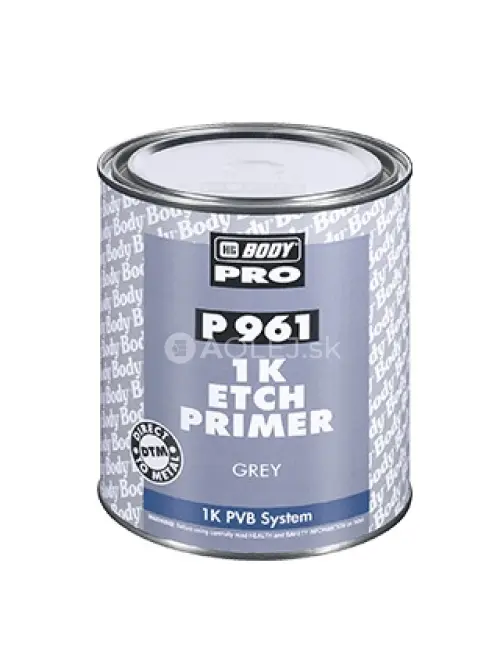 HB BODY P961 etch primer odhrdzovač a reaktívny základ v jednom šedý 1L