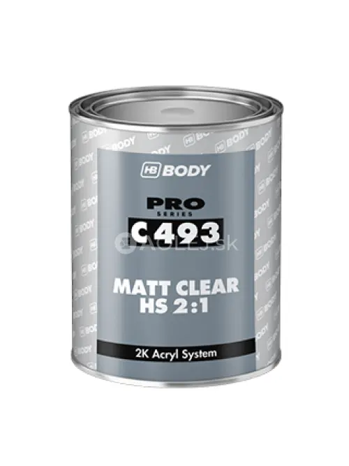 HB BODY 493 akrylový lak matný 1L