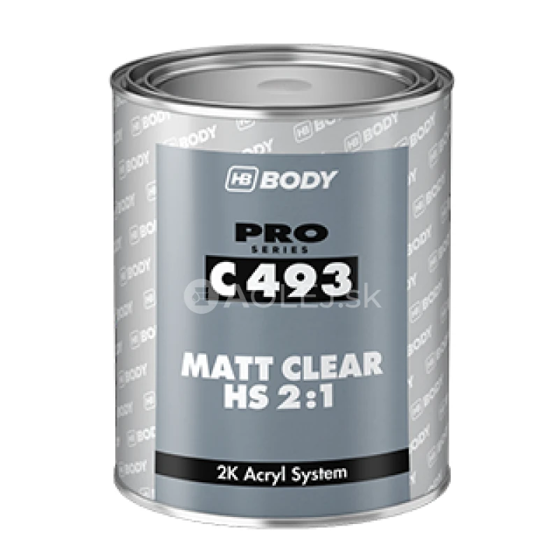 HB BODY 493 akrylový lak matný 1L