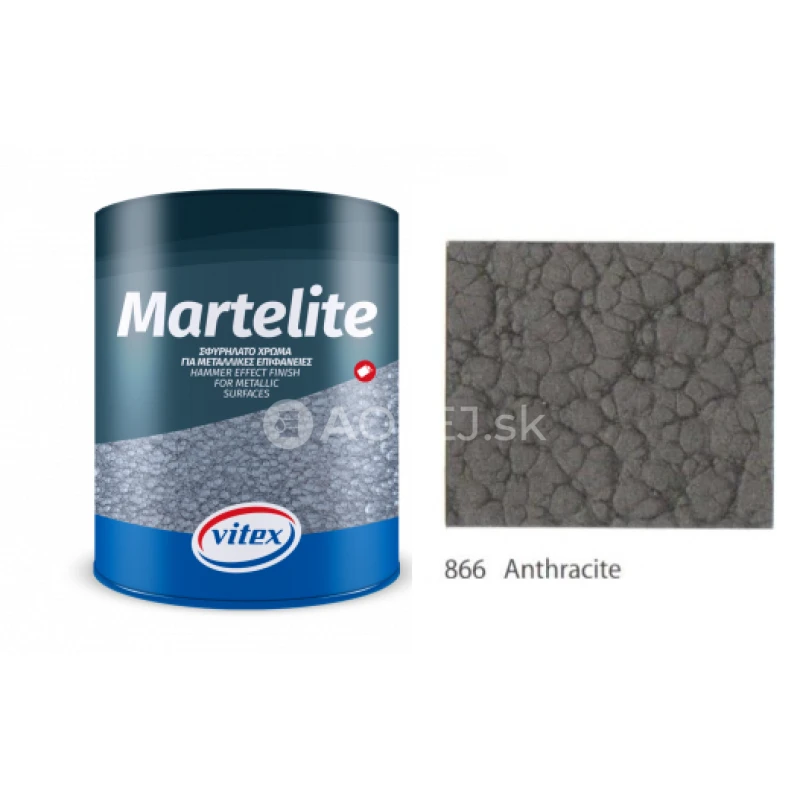Vitex Martelite   kladivkov&aacute; farba 866 Anthracite  0,750L