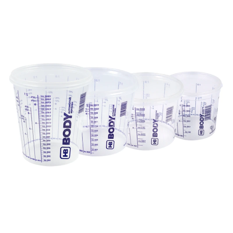 HB BODY plastová nádoba s odmerkou 750 ml
