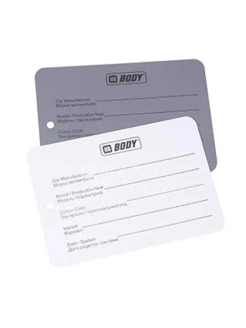 HB BODY kovový testovací plech  Biely