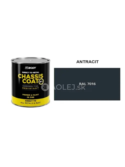 HB BODY 410 chassis coat, polomat - farba na kov a strechy 4 v 1 RAL 7016 750ml