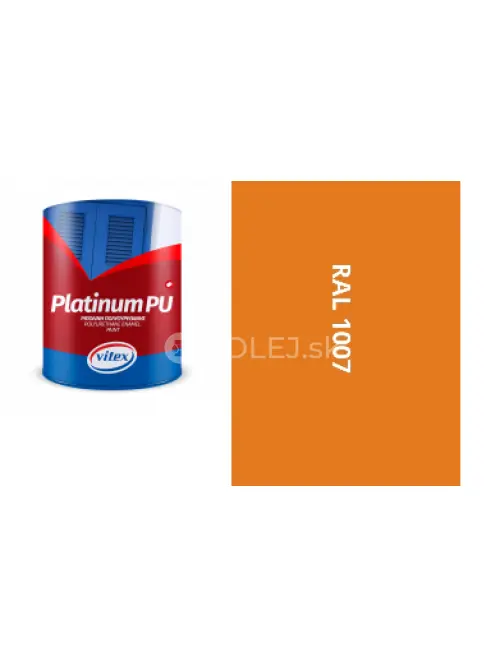 VITEX PLATINUM  - farba na drevo a kov  MATN&Aacute; RAL 1007 ŽLTO NARCISOV&Aacute; 2,25L