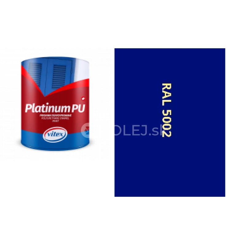 VITEX PLATINUM  - farba na drevo a kov  MATN&Aacute; RAL 5002 ULTRAMAR&Iacute;NOV&Aacute; 2,25L