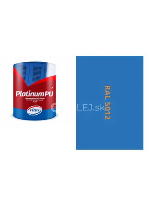 VITEX PLATINUM  - farba na drevo a kov MATN&Aacute; RAL 5012 SVETLO MODR&Aacute; 2,25L